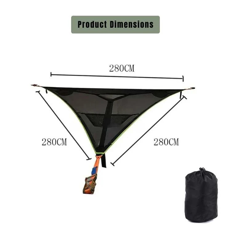 Triangle Camping Hammock Breathable Mesh 440 Lbs Capacity