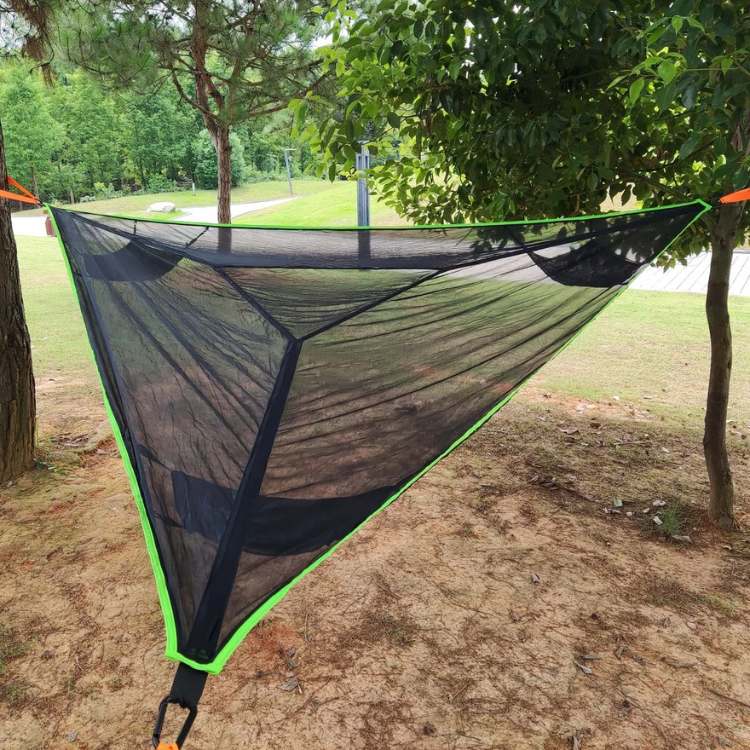 Triangle Camping Hammock Breathable Mesh 440 Lbs Capacity