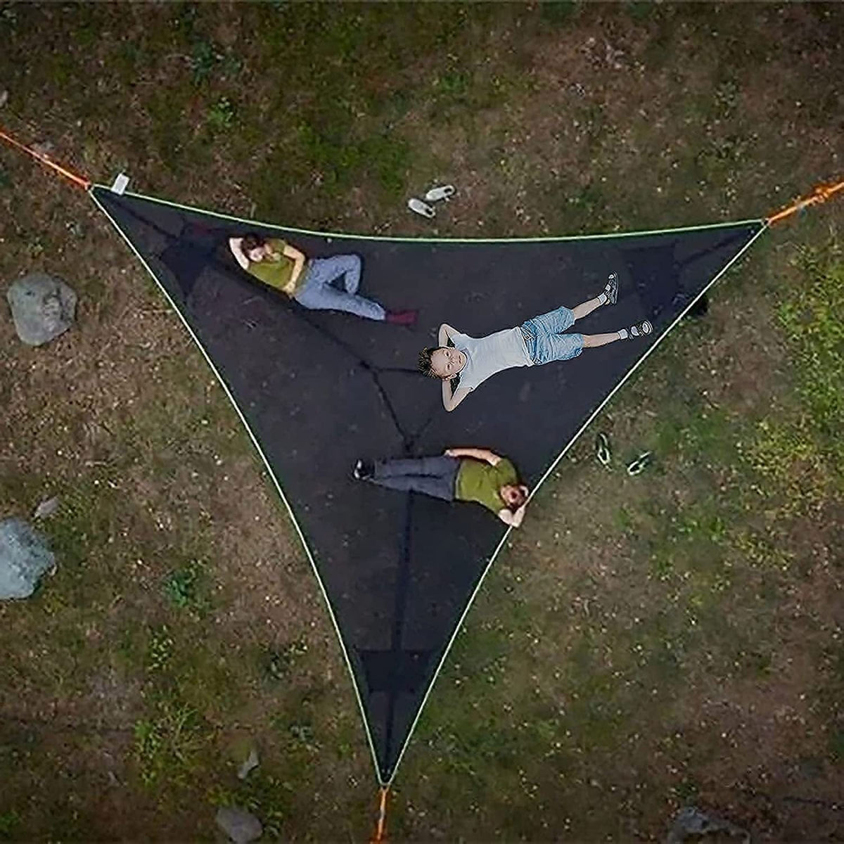 Triangle Camping Hammock Breathable Mesh 440 Lbs Capacity