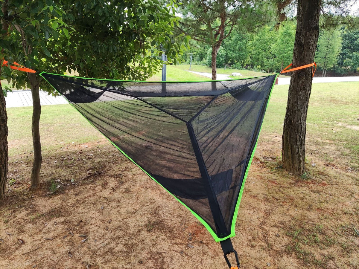 Triangle Camping Hammock Breathable Mesh 440 Lbs Capacity