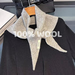 Triangle Scarf 100% Wool Soft Knit