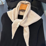 Triangle Scarf 100% Wool Soft Knit