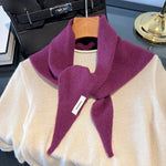 Triangle Scarf 100% Wool Soft Knit