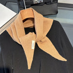 Triangle Scarf 100% Wool Soft Knit