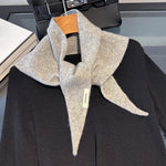 Triangle Scarf 100% Wool Soft Knit