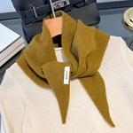 Triangle Scarf 100% Wool Soft Knit