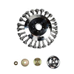 Trimmer Head Heavy-Duty Carbon Steel Bristles Universal Adapter Kit