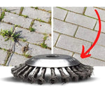 Trimmer Head Heavy-Duty Carbon Steel Bristles Universal Adapter Kit