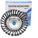 Trimmer Head Heavy-Duty Carbon Steel Bristles Universal Adapter Kit