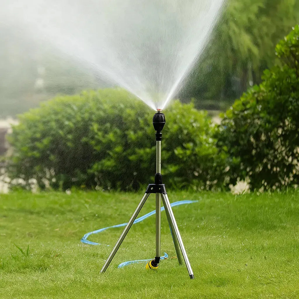 Tripod Lawn Sprinkler Stainless Steel 360° Adjustable Cooling Mist