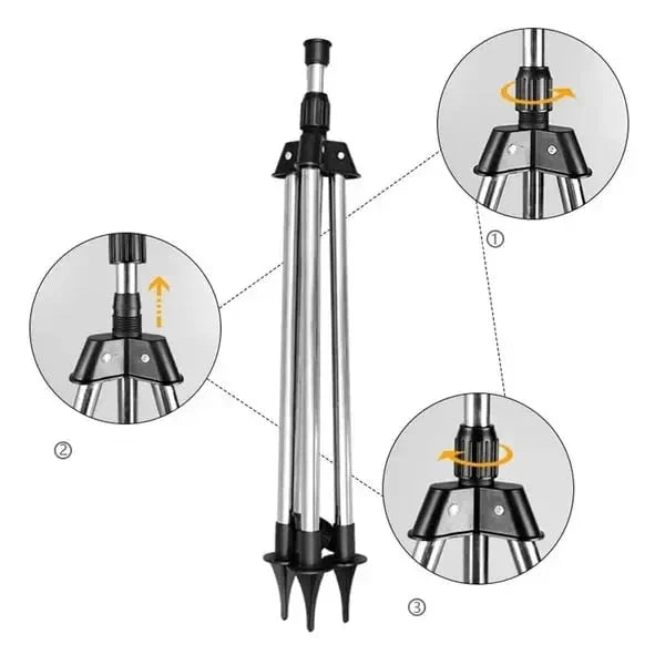 Tripod Lawn Sprinkler Stainless Steel 360° Adjustable Cooling Mist