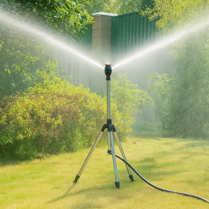 Tripod Sprinkler High-Pressure 360 Degree Rotation Adjustable Height