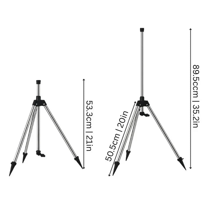 Tripod Sprinkler High-Pressure 360 Degree Rotation Adjustable Height
