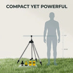 Tripod Sprinkler High-Pressure 360 Degree Rotation Adjustable Height