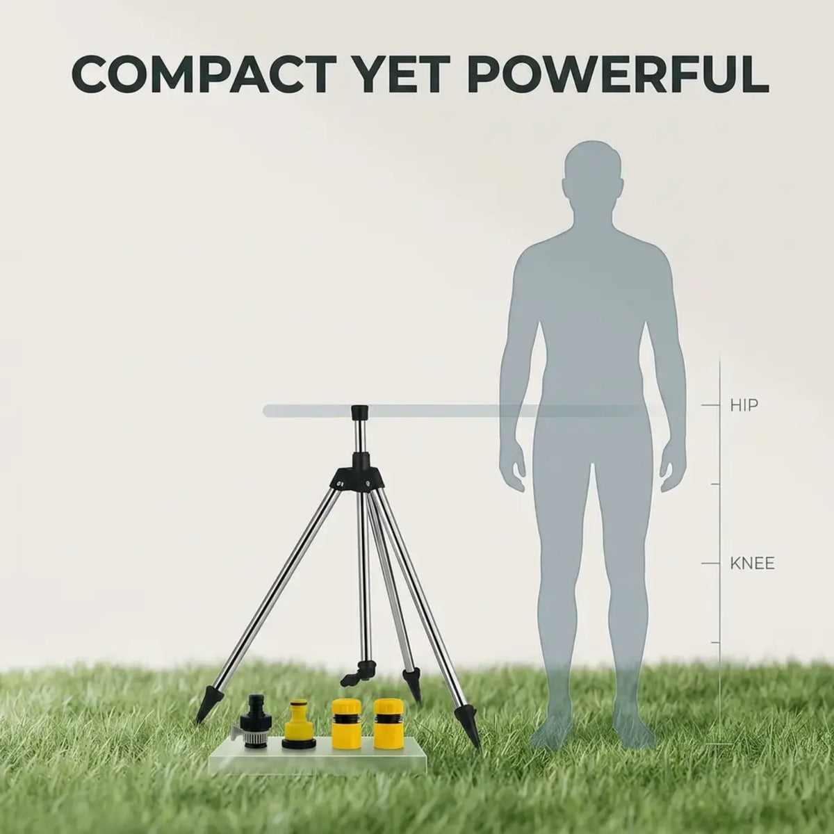 Tripod Sprinkler High-Pressure 360 Degree Rotation Adjustable Height