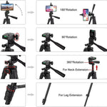 Tripod Stand Adjustable Height Wireless Remote