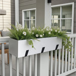 Trough Planter Brushed Aluminum 36 Inch Indoor Outdoor Drainage Holes