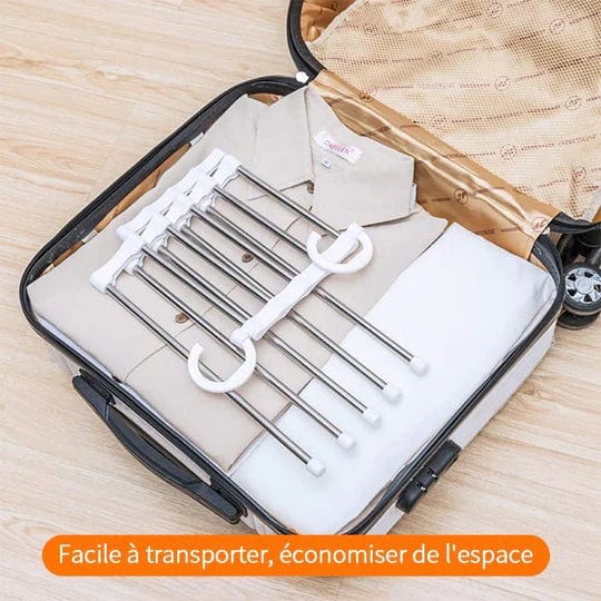 Trouser Hanger Stainless Steel Extendable Holds 5 Pairs