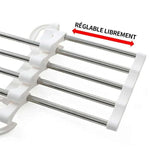 Trouser Hanger Stainless Steel Extendable Holds 5 Pairs