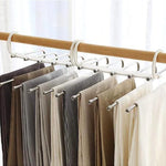 Trouser Hanger Stainless Steel Extendable Holds 5 Pairs