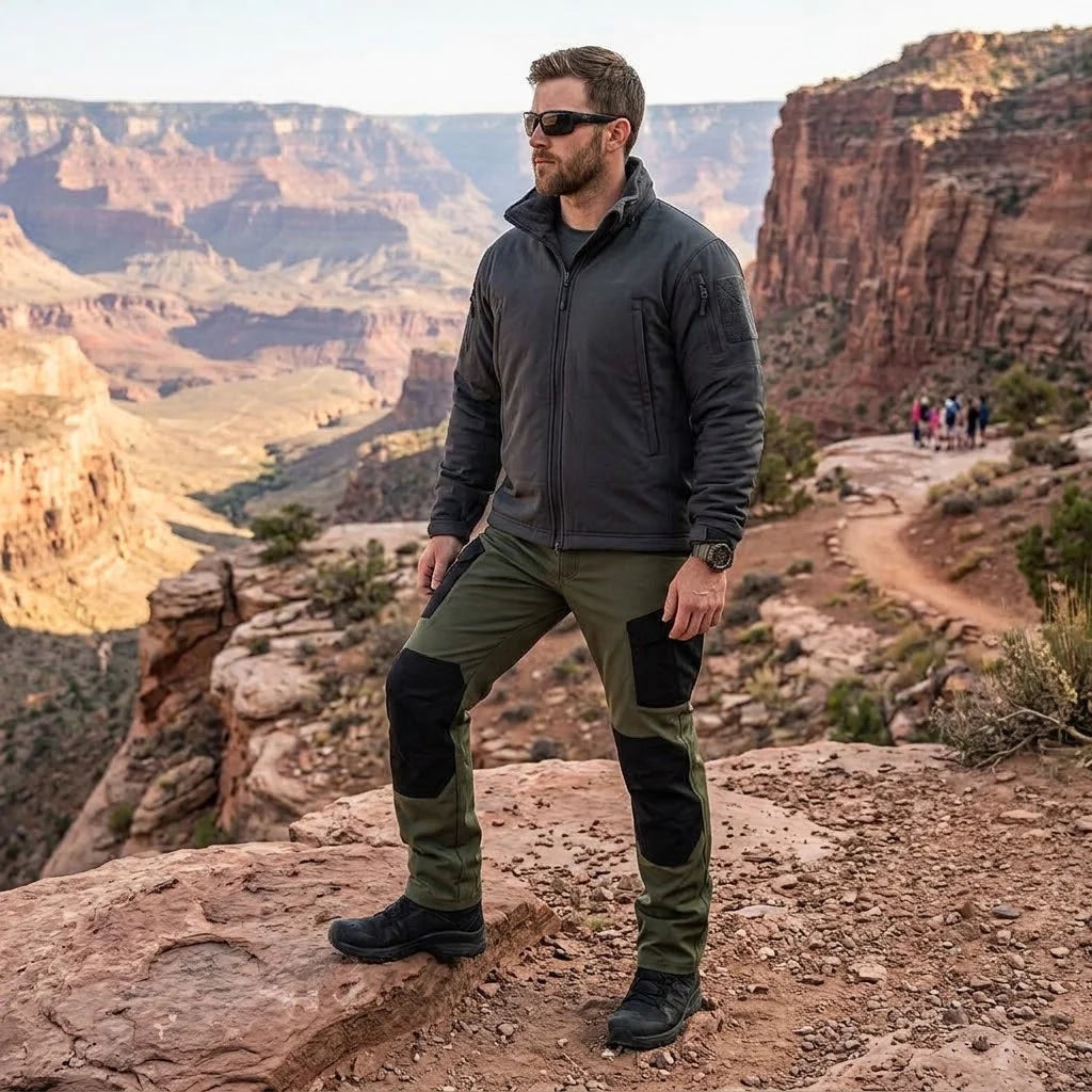 Trousers Fleece-Lined Water-Resistant Reinforced Knees Cargo Pockets