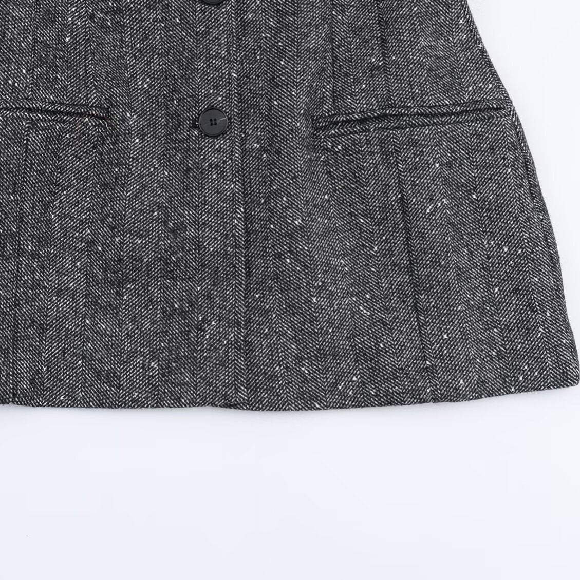 Trousers High-Waisted Wide-Leg Pleated With Side Pockets