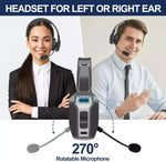 Trucker Headset Noise-Cancelling Boom Mic 35-Hour Talk Time