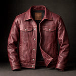 Trucker Jacket Vintage-Inspired Snap-Button Four-Pocket Design