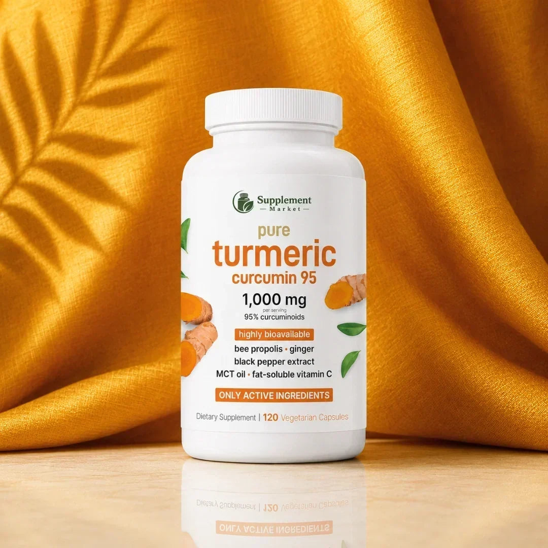 Turmeric Supplement 950mg Curcuminoids Vegetarian Capsules