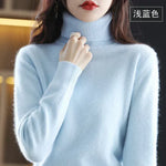 Turtleneck Sweater 100% Cashmere Lightweight Fitted Silhouette