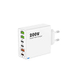USB Charger 200W 6-Port USB-A & USB-C