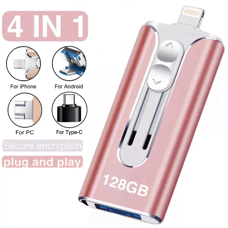 USB Flash Drive 4-in-1 Multi-Device USB 3.0
