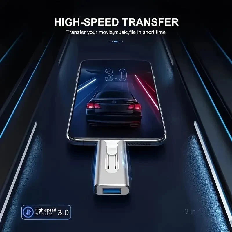 USB Flash Drive 4-in-1 Multi-Device USB 3.0