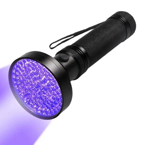UV Flashlight 100 LED 395nm Aluminum Body