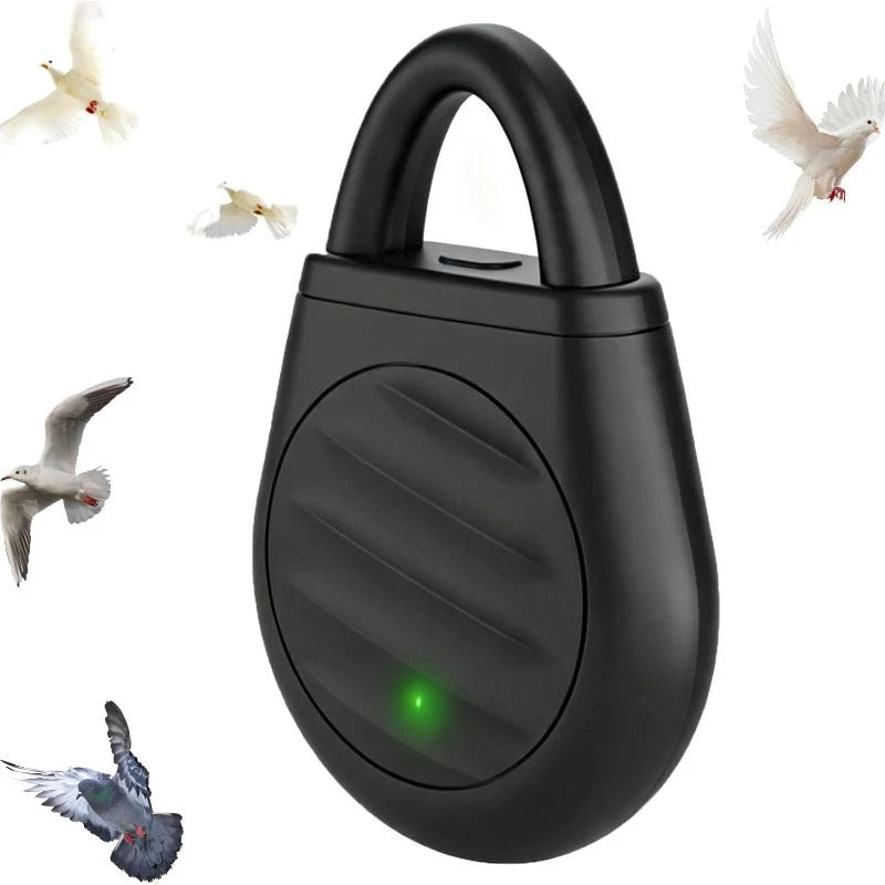 Ultrasonic Bird Repeller Rechargeable USB-C Three Adjustable Modes