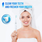 Ultrasonic Tooth Cleaner Waterproof 3 Interchangeable Heads