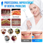 Ultrasonic Tooth Cleaner Waterproof 3 Interchangeable Heads