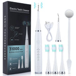 Ultrasonic Tooth Cleaner Waterproof 3 Interchangeable Heads
