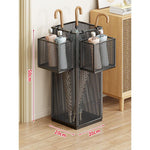 Umbrella Stand Compact Ventilated Metal Mesh Rust-Resistant