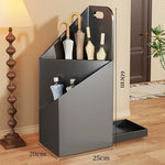 Umbrella Stand Dual Compartments Slim Space-Saving Design