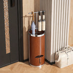 Umbrella Stand Metal Mesh Raised Ring Base Freestanding Storage