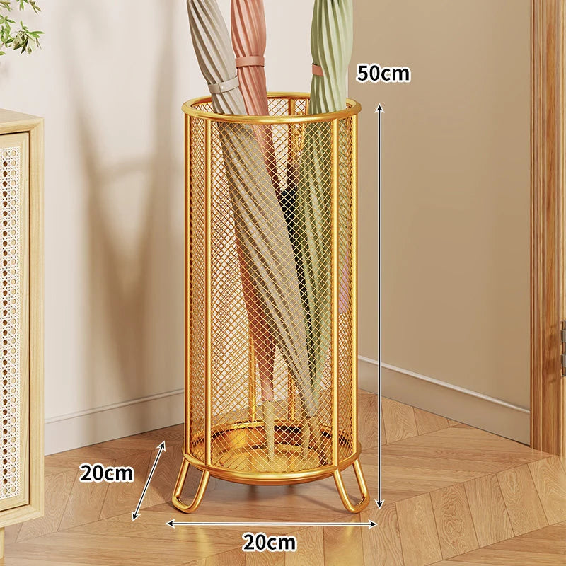 Umbrella Stand Powder-Coated Steel Mesh Raised Legs