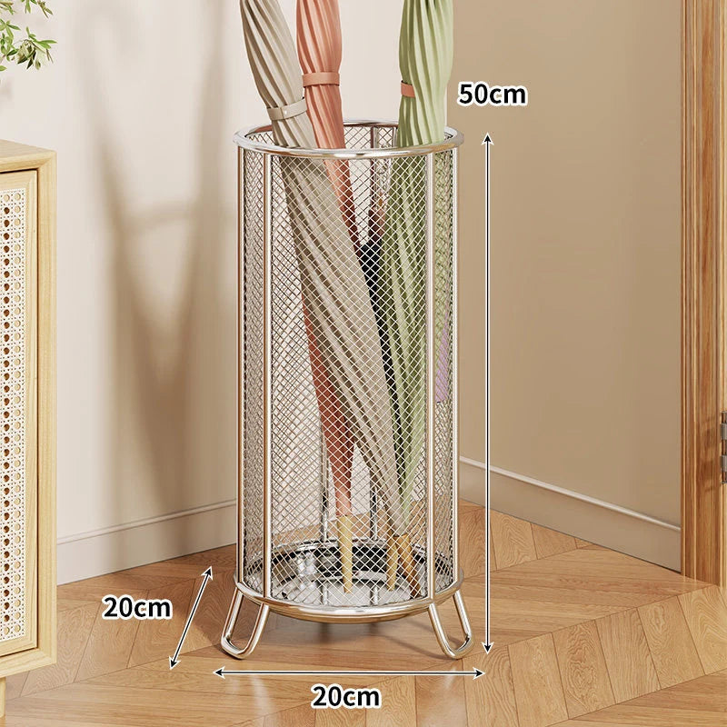 Umbrella Stand Powder-Coated Steel Mesh Raised Legs
