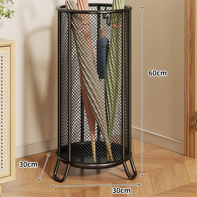 Umbrella Stand Powder-Coated Steel Mesh Raised Legs