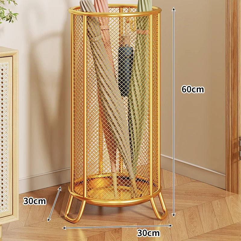 Umbrella Stand Powder-Coated Steel Mesh Raised Legs