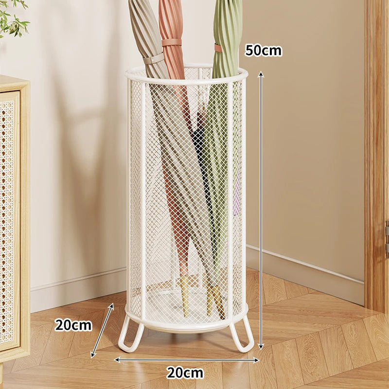 Umbrella Stand Powder-Coated Steel Mesh Raised Legs