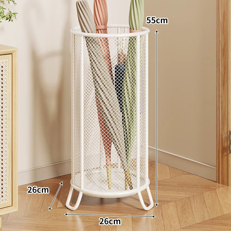 Umbrella Stand Powder-Coated Steel Mesh Raised Legs
