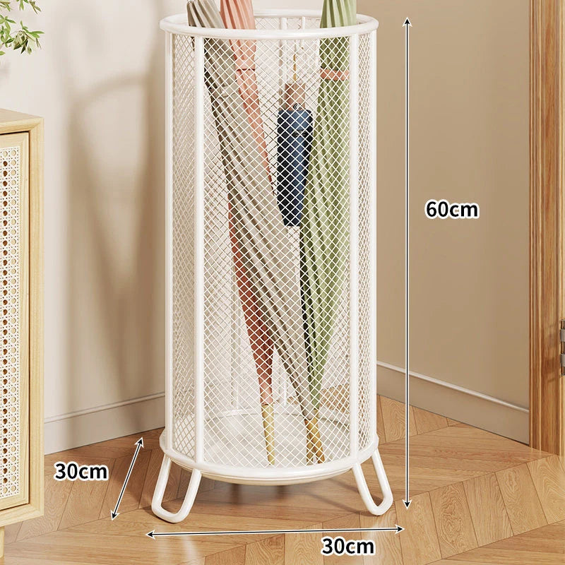 Umbrella Stand Powder-Coated Steel Mesh Raised Legs