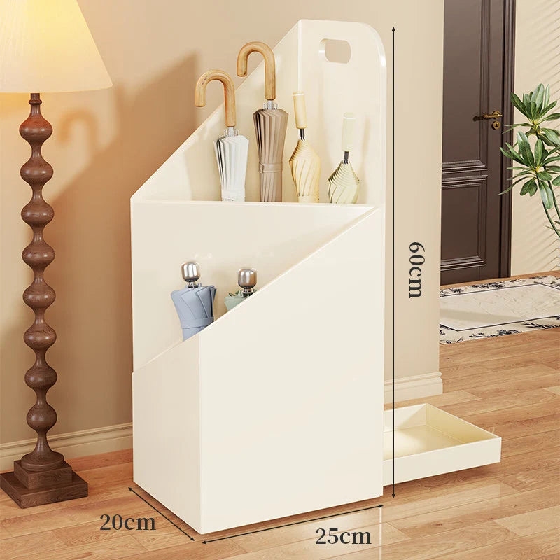 Umbrella Stand Tiered Organizer With Drainage Tray & Carry Handle