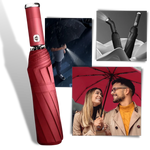 Umbrella Windproof 10-Leg Frame Built-In LED Flashlight Extra-Large Canopy
